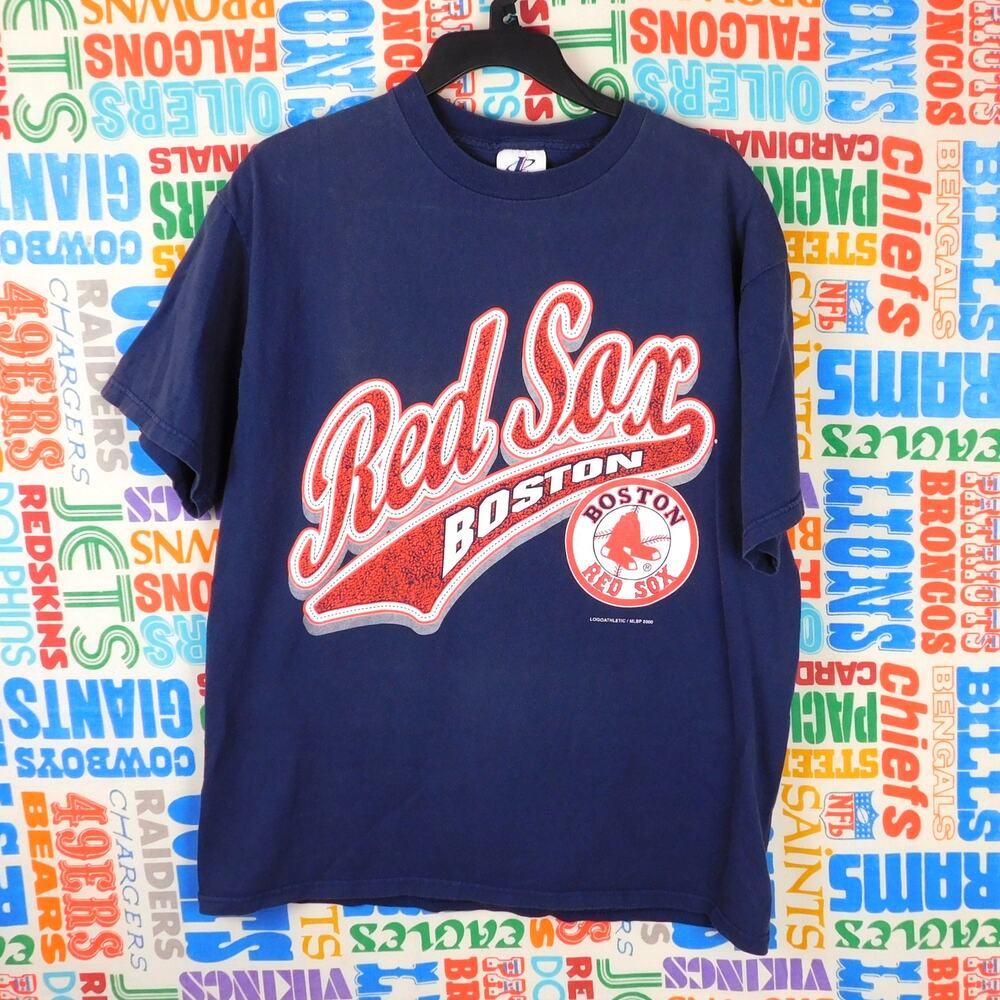 Vintage Boston Red Sox Big Graphic T Shirt Size L Logo Athletic 2000